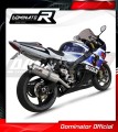 scarico silenziatore DOMINATOR Slip-on ovale adatto alla moto Suzuki GSXR 1000 K1 - K4 2001 - 2004 3
