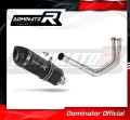 impianto di scarico completo con silenziatore DOMINATOR Full System HP1 nero adatto alla moto Kawasaki VERSYS 650 2015 - 2020 2