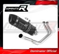 impianto di scarico completo con silenziatore DOMINATOR Full System HP1 nero adatto alla moto Kawasaki NINJA 650 2017 - 2022 2