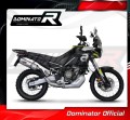 impianto di scarico completo con silenziatore DOMINATOR Full System HP6 adatto alla moto Aprilia Tuareg 660 2021 - 2023 2