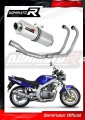 impianto di scarico completo con silenziatore DOMINATOR Full System ovale adatto alla moto Suzuki GS 500E 1989 - 2009