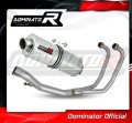 kompletny układ wydechowy z tłumikiem DOMINATOR Full System Owalny pasujący do motocykla Suzuki GS 500E 1989 - 2009 2