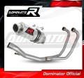 impianto di scarico completo con silenziatore DOMINATOR Full System GP1 adatto alla moto Suzuki GS 500E 1989 - 2009 2
