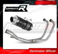 impianto di scarico completo con silenziatore DOMINATOR Full System GP1 nero adatto alla moto Suzuki GS 500E 1989 - 2009 2
