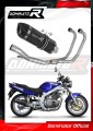 impianto di scarico completo con silenziatore DOMINATOR Full System HP1 nero adatto alla moto Suzuki GS 500E 1989 - 2009