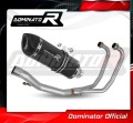 impianto di scarico completo con silenziatore DOMINATOR Full System HP1 nero adatto alla moto Suzuki GS 500E 1989 - 2009 2