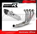 impianto di scarico completo con silenziatore DOMINATOR Full System HP8 adatto alla moto Yamaha YZF R6 2006 - 2016 2