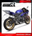 impianto di scarico completo con silenziatore DOMINATOR Full System HP8 adatto alla moto Yamaha YZF R6 2006 - 2016 3