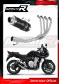 impianto di scarico completo con silenziatore DOMINATOR Full System GP1 nero adatto alla moto Suzuki GSF 1250 N / S BANDIT 2007 - 2016