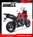 complete exhaust system with muffler DOMINATOR Full System HP6 BLACK fits to Yamaha Tracer 9 / GT 2021  2023 4