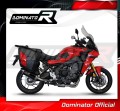 complete exhaust system with muffler DOMINATOR Full System HP6 BLACK EX fits to Yamaha Tracer 9 / GT 2021  2023 5