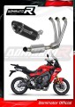 impianto di scarico completo con silenziatore DOMINATOR Full System HP8 nero EX adatto alla moto Yamaha Tracer 9 / GT 2021 - 2023