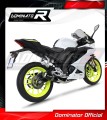 complete exhaust system with muffler DOMINATOR Full System GP BLACK fits to Yamaha YZF R125 2021  2023 3