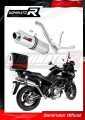 scarico silenziatore DOMINATOR ovale adatto alla moto Suzuki DL 650 V-Strom / XT 2012 - 2016