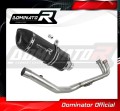 impianto di scarico completo con silenziatore DOMINATOR Full System HP1 nero adatto alla moto Yamaha T-MAX 500 2008 - 2011 4