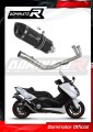complete exhaust system with muffler DOMINATOR Full System HP1 BLACK fits to Yamaha XP 530 TMAX 2012  2016 3