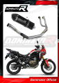 impianto di scarico completo con silenziatore DOMINATOR Full System HP7 nero adatto alla moto Honda CRF 1000L Africa Twin 2016 - 2019 3