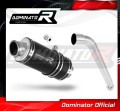 scarico silenziatore DOMINATOR GP1 nero adatto alla moto Honda XL 125 V VARADERO 2007 - 2012 4