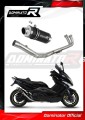 impianto di scarico completo con silenziatore DOMINATOR Full System GP1 nero adatto alla moto Yamaha T-MAX 500 2008 - 2011 3