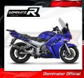 FJR 1300 Yamaha Muffler Auspuff Sportauspuff Silencer Echappement Silencieux Scarico Scarichi Escape Wydech Tłumik Carbon End Cap HP1 BLACK DOMINATOR Exhaust System 4