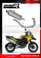 impianto di scarico completo con silenziatore DOMINATOR Full System titanio P7 adatto alla moto Benelli TRK 502 X 2018 - 2021