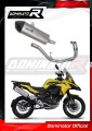 impianto di scarico completo con silenziatore DOMINATOR Full System titanio HP7 adatto alla moto Benelli TRK 502 X 2018 - 2021