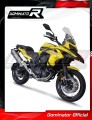 impianto di scarico completo con silenziatore DOMINATOR Full System titanio HP7 adatto alla moto Benelli TRK 502 X 2018 - 2021 3