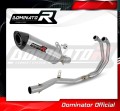 impianto di scarico completo con silenziatore DOMINATOR Full System HP8 adatto alla moto Yamaha MT-03 2020 - 2023