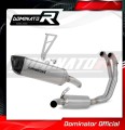 impianto di scarico completo con silenziatore DOMINATOR Full System titanio HP6 adatto alla moto Aprilia Tuono 660 2021 - 2024