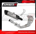 impianto di scarico completo con silenziatore DOMINATOR Full System titanio HP6 adatto alla moto Yamaha YZF R6 2017 - 2023