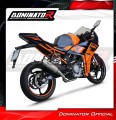 impianto di scarico completo con silenziatore DOMINATOR Full System OV G2 adatto alla moto KTM RC 390 2022 - 2024 3