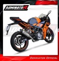 impianto di scarico completo con silenziatore DOMINATOR Full System HP8 adatto alla moto KTM RC 390 2022 - 2024 3