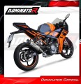 impianto di scarico completo con silenziatore DOMINATOR Full System HP8 adatto alla moto KTM RC 390 2022 - 2024 3