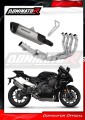 impianto di scarico completo con silenziatore DOMINATOR Full System titanio HP6 adatto alla moto Yamaha YZF R1 1000 RN65 2020 - 2022