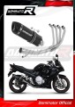 impianto di scarico completo con silenziatore DOMINATOR Full System HP1 nero adatto alla moto Suzuki GSX 1250 FA 2010 - 2016