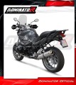 scarico silenziatore DOMINATOR omologato ovale adatto alla moto BMW R1200R 2010 - 2014 3