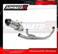 impianto di scarico completo con silenziatore DOMINATOR Full System HP3 adatto alla moto Honda VTR 250 2009 - 2015 2