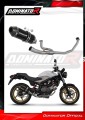 impianto di scarico completo con silenziatore DOMINATOR Full System HP3 nero adatto alla moto Honda VTR 250 2009 - 2015