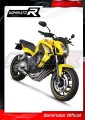 impianto di scarico completo con silenziatore DOMINATOR Full System GP adatto alla moto Honda CBR 650 F 2014 - 2018