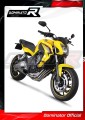 impianto di scarico completo con silenziatore DOMINATOR Full System GP nero adatto alla moto Honda CBR 650 F 2014 - 2018