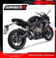 complete exhaust system with muffler DOMINATOR Full System GP BLACK fits to Honda CBR 650 R 2019  2023
