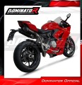 impianto di scarico completo con silenziatore DOMINATOR Full System HP8 nero adatto alla moto Ducati Panigale V2 2020 - 2023 5