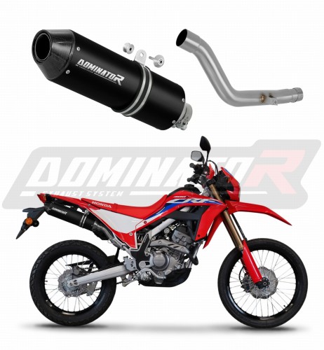 scarico silenziatore DOMINATOR MX2 nero adatto alla moto Honda CRF 300L / Rally 2021 - 2023 6