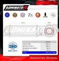 exhaust muffler DOMINATOR Full System MX2 BLACK fits to Ducati DesertX 2022  2023 5