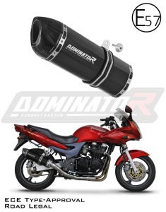 Kawasaki ZR7 / ZR7S 1999 - 2004 EU Omologato approvato Terminale di Scarico Silenziatore HP1 NERO