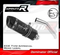 scarico silenziatore DOMINATOR omologato HP1 nero adatto alla moto Kawasaki Z750 2007 - 2012 2