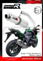 scarico silenziatore DOMINATOR omologato rotondo adatto alla moto Kawasaki Z750 2007 - 2012