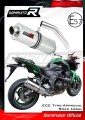scarico silenziatore DOMINATOR omologato ovale adatto alla moto Kawasaki Z750 2007 - 2012