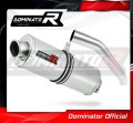 scarico silenziatore DOMINATOR omologato ovale adatto alla moto Kawasaki Z750 2007 - 2012 2