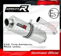 scarico silenziatore DOMINATOR omologato ovale adatto alla moto Kawasaki ZX10R 2004 - 2005